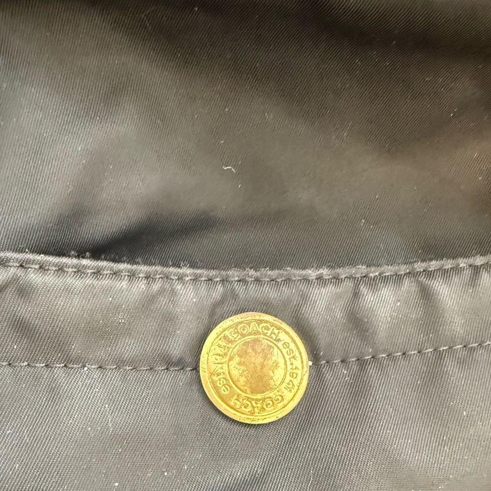 Coach Black Nylon Shoulder Bag - Picture 3 of 9